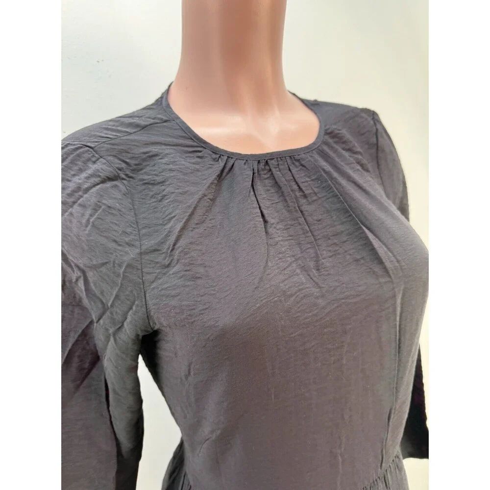 NEW H&M Black Dress Size X Small (0-2) - Picture 7 of 15